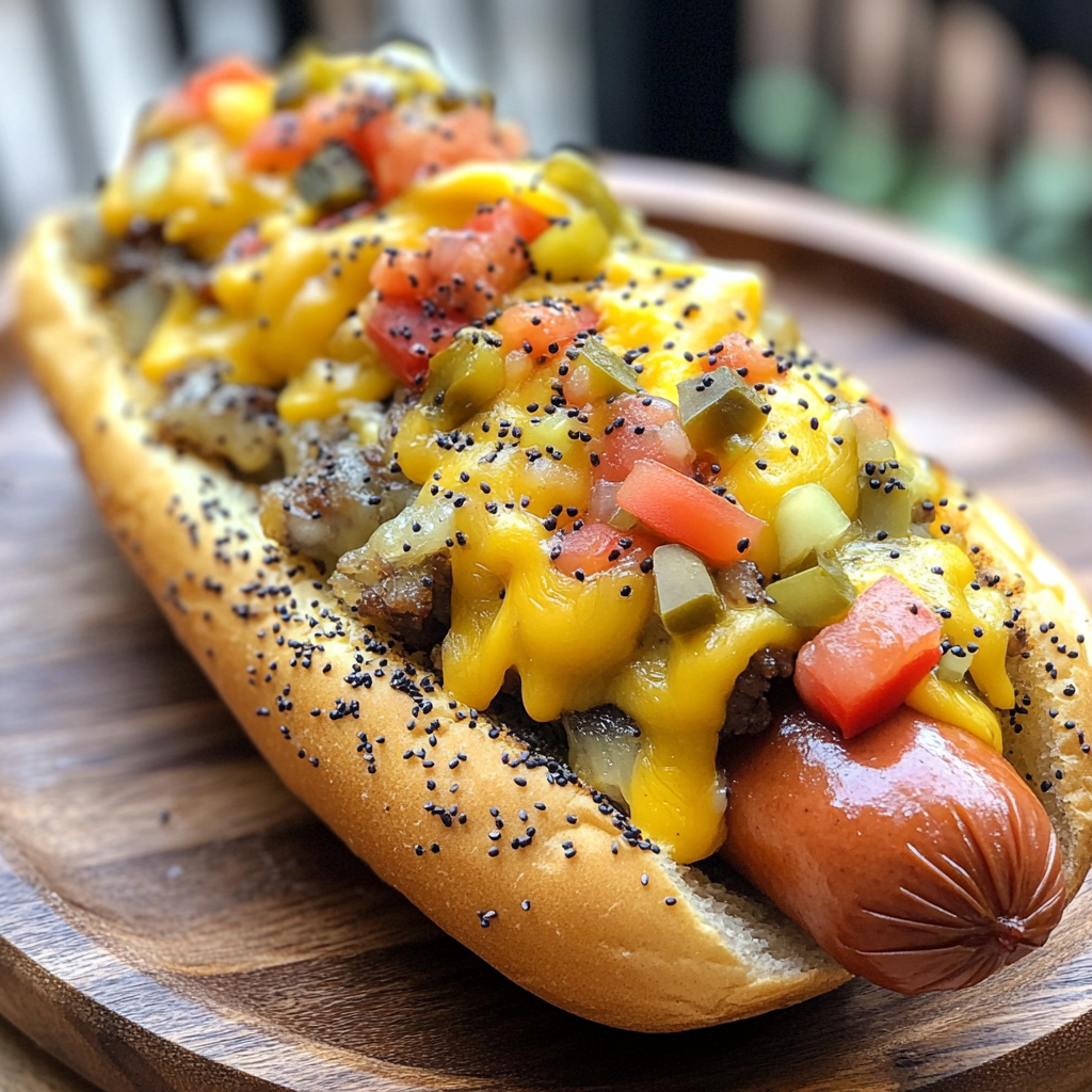 Cheesy Chicago Dog