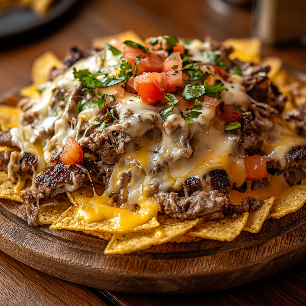 Philly Cheesesteak Nachos